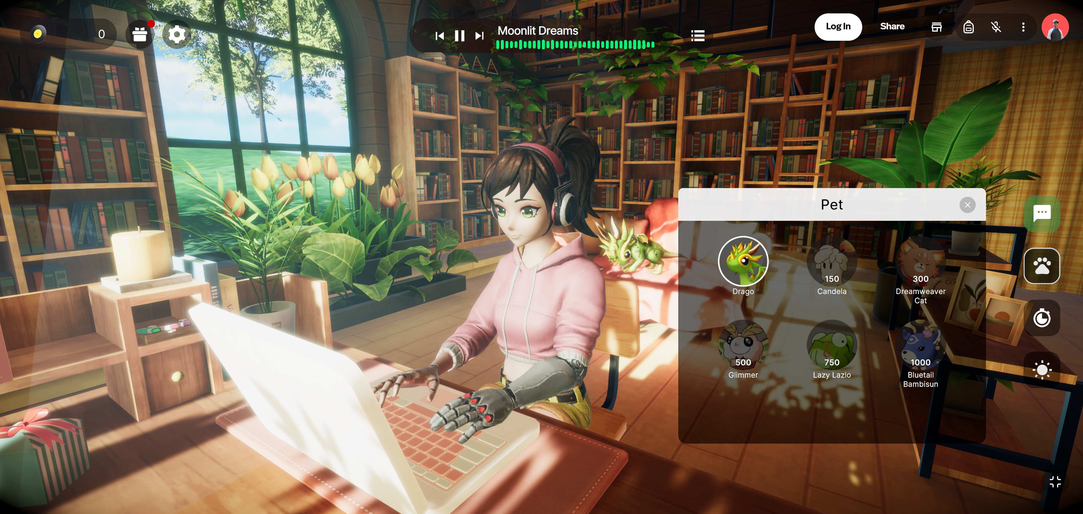 Unity 기반 AI 컴패니언 게임 “Ari” 스크린샷